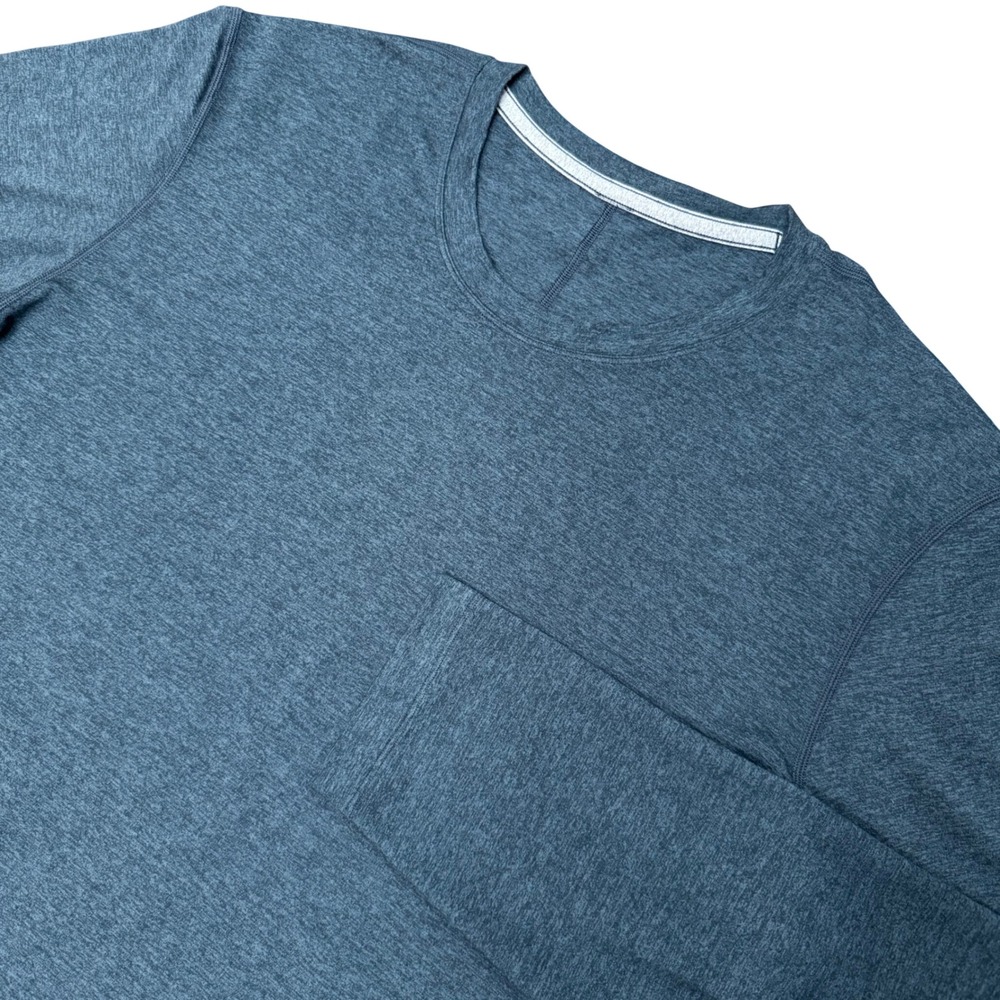 Lululemon Long Sleeve Shirt Mens XL Gray Heathered Crewneck Athletic Performance
